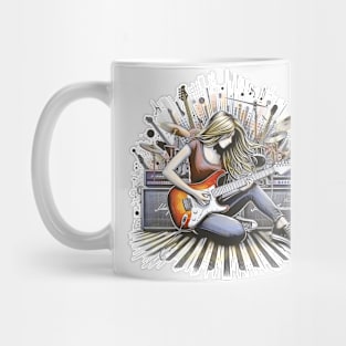 Girl with musical vibes Mug